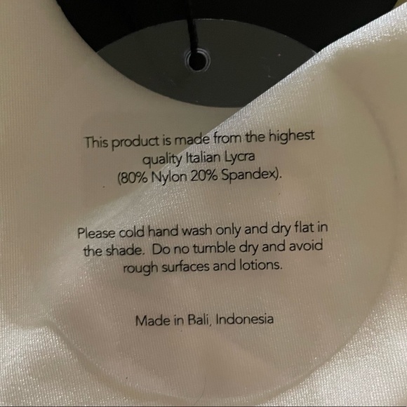 NWT Sommer Stella Shoulder One Piece Reversible Swimsuit Avorio Ivory White XS - Picture 5 of 16